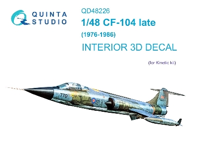 Lockheed Cf-104 Late (1976-1986) - 3d-printed & Coloured Interior (For Kinetic Kits) - zdjęcie 2
