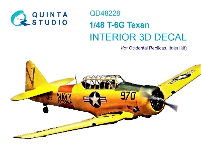 North American T-6 G Texan - 3d-printed & Coloured Interior (For Ocidental Replicas / Italeri Kits) - zdjęcie 2