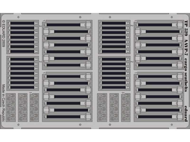  AAVP-7 cargo seatbelts 1/35 - Hobby Boss - blaszki - zdjęcie 1