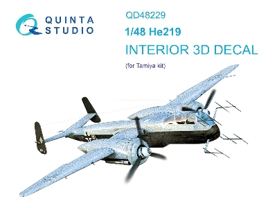Heinkel He-219 - 3d-printed & Coloured Interior (For Tamiya Kits) - zdjęcie 2