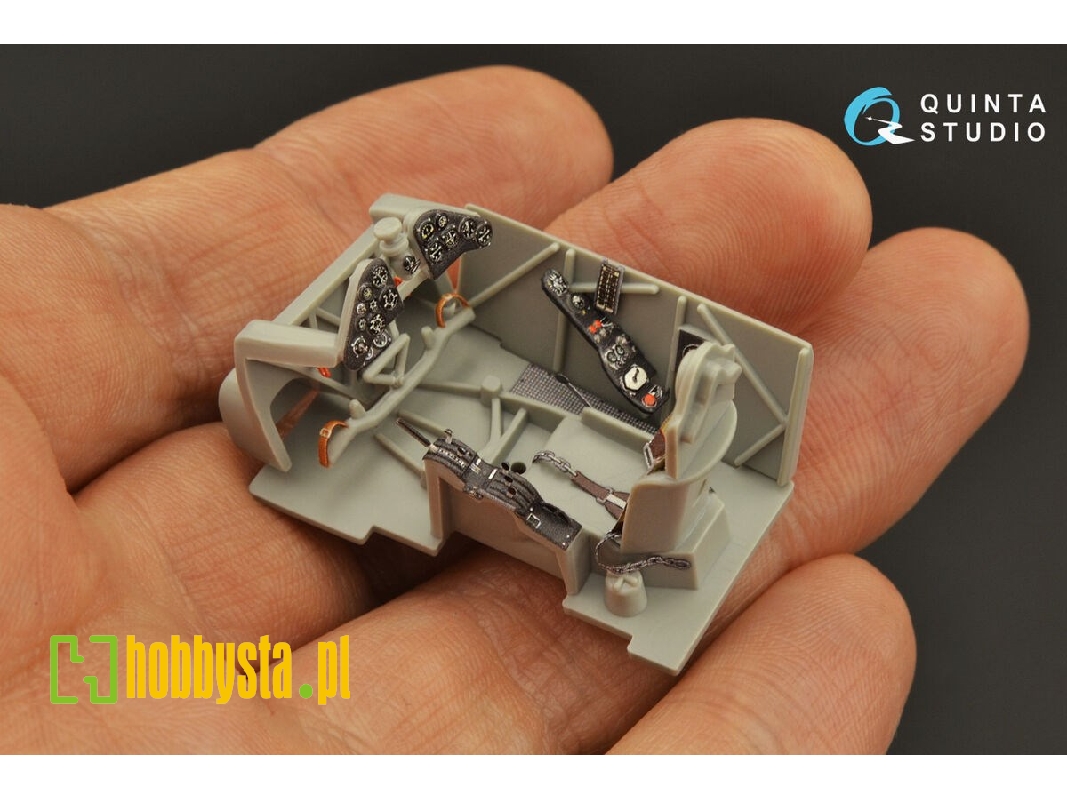 Fiat Cr.42 Falco - 3d-printed & Coloured Interior (For Italeri / Tamiya / Supermodel Kits) - zdjęcie 1 Fiat Cr.42 Falco - 3d-printed & Coloured Interior (For Italeri / Tamiya / Supermodel Kits) - zdjęcie 1