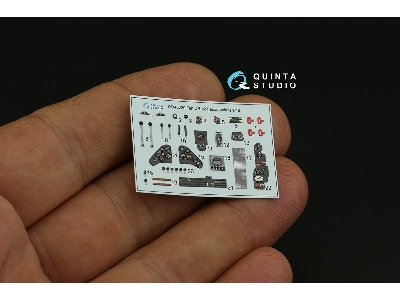 Fiat Cr.42 Falco - 3d-printed & Coloured Interior (For Italeri / Tamiya / Supermodel Kits) - zdjęcie 3