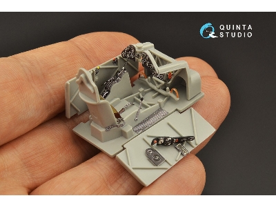 Fiat Cr.42 Falco - 3d-printed & Coloured Interior (For Italeri / Tamiya / Supermodel Kits) - zdjęcie 11