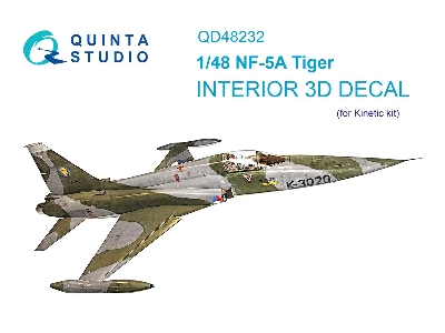 Northrop Nf-5a Tiger - 3d-printed & Coloured Interior (For Kinetic Kits) - zdjęcie 2
