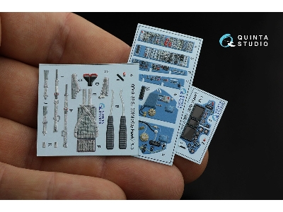 Sukhoi Su-27 Sm Flanker-b - 3d-printed & Coloured Interior (For Kitty Hawk Kits) - zdjęcie 3