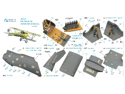 Pfalz D.Iiia - 3d-printed & Coloured Interior (For Eduard Kits) - zdjęcie 13