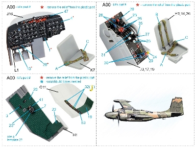 Douglas B-26 K Counter Invader - 3d-printed & Coloured Interior (For Icm Kits) - zdjęcie 14