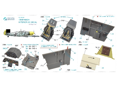 Messerschmitt Bf 109 E-3 / E-4 - 3d-printed & Coloured Interior (For Wingsy Kits Kits) - zdjęcie 11