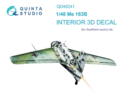 Messerschmitt Me-163 B - 3d-printed & Coloured Interior (For Gaspatch Models Kits) - zdjęcie 2