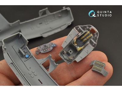 Messerschmitt Me-163 B - 3d-printed & Coloured Interior (For Gaspatch Models Kits) - zdjęcie 8