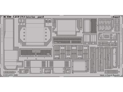  AAVP-7A1 interior 1/35 - Hobby Boss - blaszki - zdjęcie 1