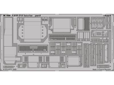  AAVP-7A1 interior 1/35 - Hobby Boss - blaszki - zdjęcie 1