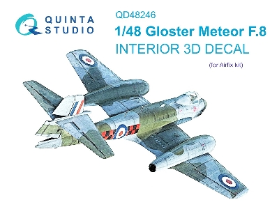 Gloster Meteor F.8 - 3d-printed & Coloured Interior (For Airfix Kits) - zdjęcie 2