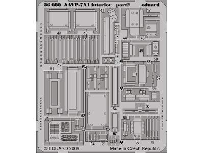  AAVP-7A1 interior 1/35 - Hobby Boss - blaszki - zdjęcie 3