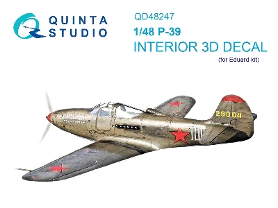 Bell P-39 N - 3d-printed & Coloured Interior (For Eduard Kits) - zdjęcie 2