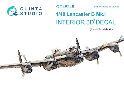Avro Lancaster B Mk.I - 3d-printed & Coloured Interior (For Hk Models Kits) - zdjęcie 2