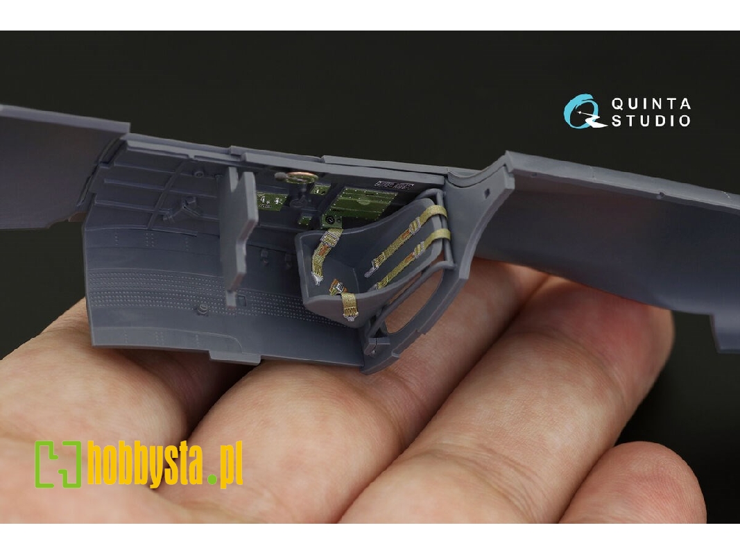 Curtiss H75 M/N/O Hawk - 3d-printed & Coloured Interior (For Clear Prop Kits) - zdjęcie 1 Curtiss H75 M/N/O Hawk - 3d-printed & Coloured Interior (For Clear Prop Kits) - zdjęcie 1