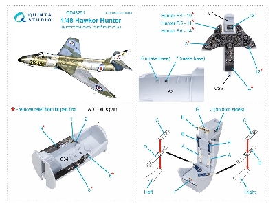 Hawker Hunter - 3d-printed & Coloured Interior (For Airfix Kits) - zdjęcie 10