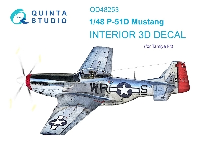 North American P-51 D Mustang - 3d-printed & Coloured Interior (For Tamiya Kits) - zdjęcie 2