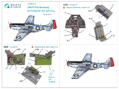 North American P-51 D Mustang - 3d-printed & Coloured Interior (For Tamiya Kits) - zdjęcie 12