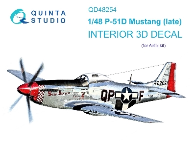 North American P-51 D Mustang (Late) - 3d-printed & Coloured Interior (For Airfix Kits) - zdjęcie 2