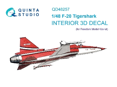 Northrop F-20 Tigershark - 3d-printed & Coloured Interior (For Freedom Model Kits) - zdjęcie 2