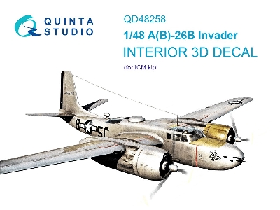Douglas A(B)-26b Invader - 3d-printed & Coloured Interior (For Icm Kits) - zdjęcie 2