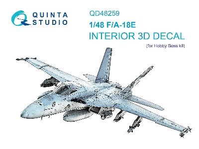 Boeing F/A-18 E Super Hornet - 3d-printed & Coloured Interior (For Hobby Boss Kits) - zdjęcie 2