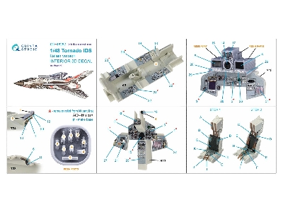 Panavia Tornado Ids Italian Version - Interior 3d Decal With 3d-printed Resin Parts (For Revell Kits) - zdjęcie 15