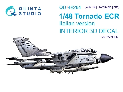 Panavia Tornado Ecr Italian Version - Interior 3d Decal With 3d-printed Resin Parts (For Revell Kits) - zdjęcie 2