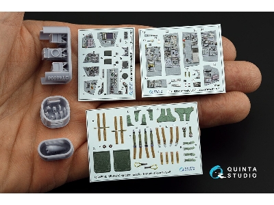 Panavia Tornado Ecr Italian Version - Interior 3d Decal With 3d-printed Resin Parts (For Revell Kits) - zdjęcie 3