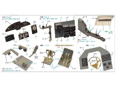 Heinkel He-111 H-3 / H-6 - 3d-printed & Coloured Interior (For Icm Kits) - zdjęcie 12
