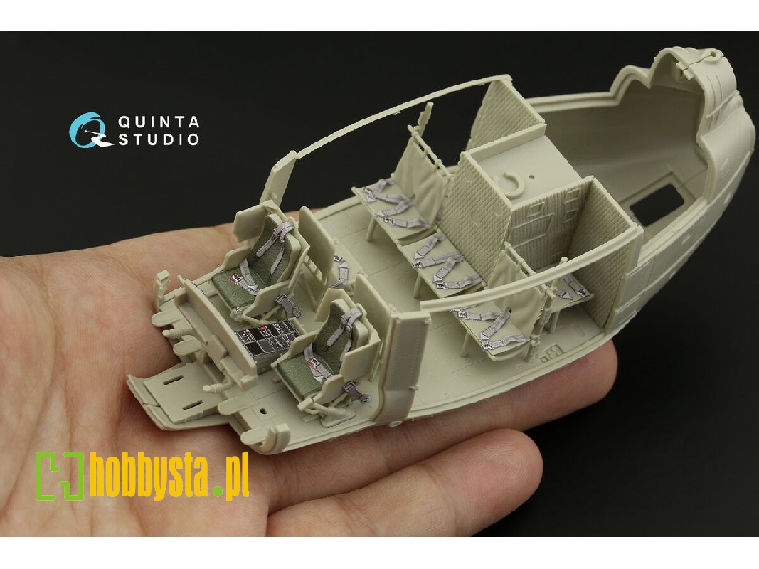 Bell Uh-1 D Huey - 3d-printed & Coloured Interior (For Kitty Hawk Kits) - zdjęcie 1