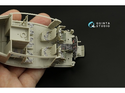 Bell Uh-1 D Huey - 3d-printed & Coloured Interior (For Kitty Hawk Kits) - zdjęcie 10