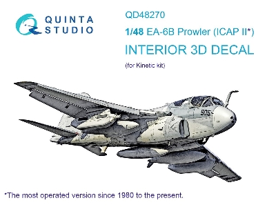 Grumman Ea-6 B Prowler (Icap Ii) - 3d-printed & Coloured Interior On Decal Paper (For Kinetic Kits) - zdjęcie 2