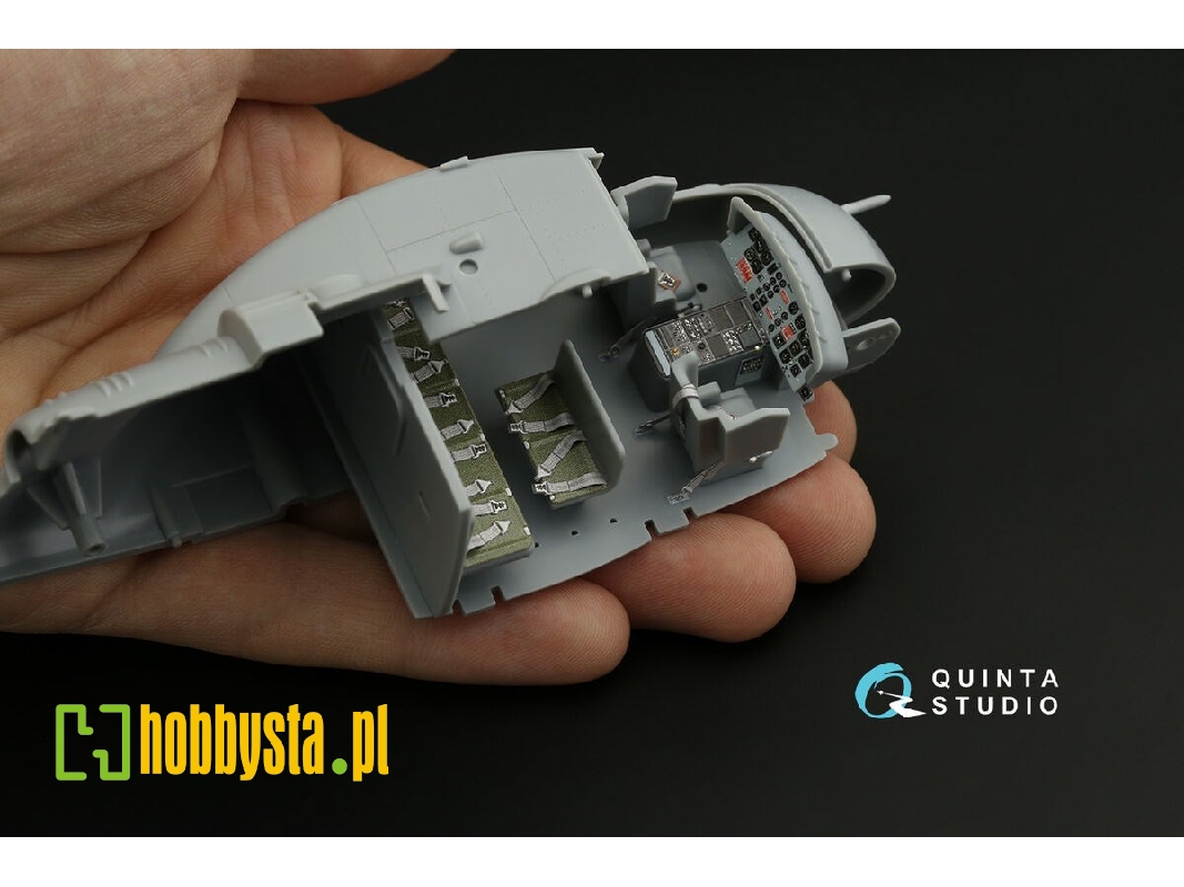 Bell Uh-1 C Huey - 3d-printed & Coloured Interior On Decal Paper (For Hobby Boss Kits) - zdjęcie 1 Bell Uh-1 C Huey - 3d-printed & Coloured Interior On Decal Paper (For Hobby Boss Kits) - zdjęcie 1