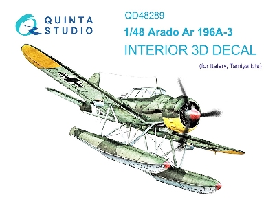 Arado Ar 196 A-3 - 3d-printed & Coloured Interior On Decal Paper (For Italeri Kits) - zdjęcie 2
