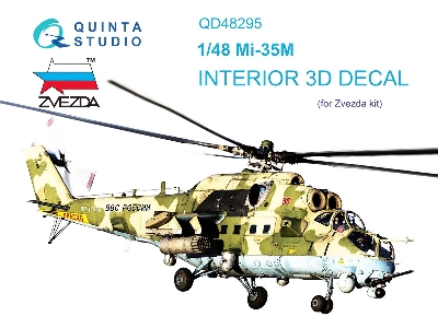 Mil Mi-35m 3d-printed & Coloured Interior On Decal Paper (For Zvezda Kits) - zdjęcie 2