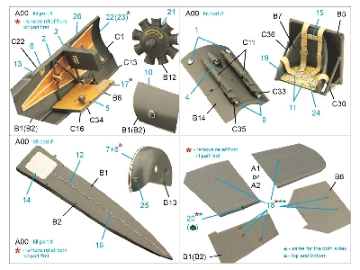 Fokker Ev - Dviii - 3d-printed & Coloured Interior On Decal Paper (For Eduard Kits) - zdjęcie 11