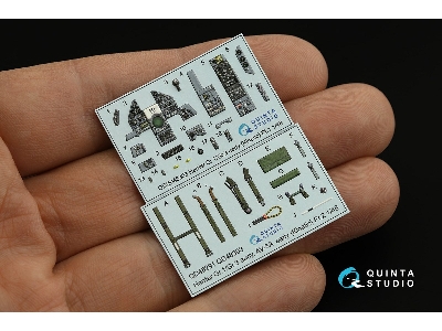 Harrier Gr.1 / Gr.3 Early - 3d-printed & Coloured Interior On Decal Paper (For Kinetic Kits) - zdjęcie 3