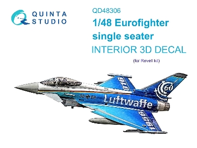 Eurofighter Single Seater - 3d-printed & Coloured Interior On Decal Paper (For Revell Kits) - zdjęcie 2