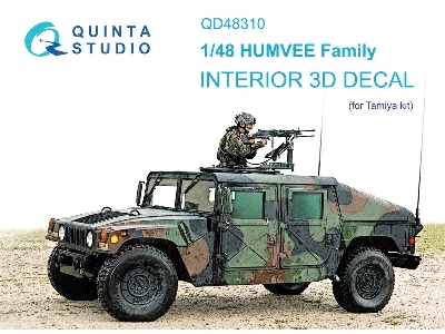 Humvee Family - 3d-printed & Coloured Interior On Decal Paper (For Tamiya Kits) - zdjęcie 2