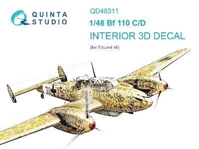 Messerschmitt Bf 110 C/D - 3d-printed & Coloured Interior (For Eduard Kits) - zdjęcie 2