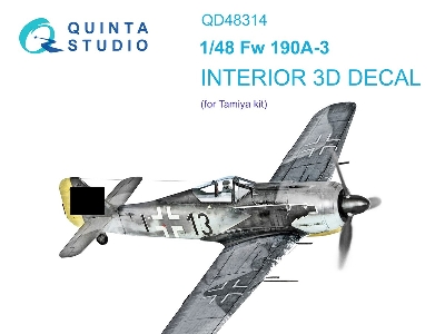 Focke Wulf Fw 190 A-3 - 3d-printed & Coloured Interior (For Tamiya Kits) - zdjęcie 2