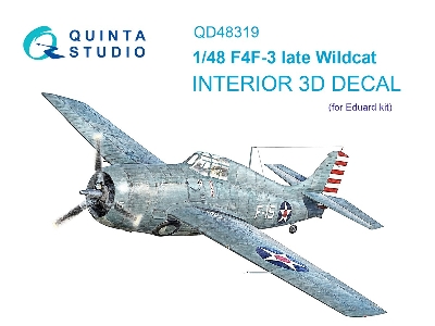 Grumman F4f-3 Wildcat Late - 3d-printed & Coloured Interior (For Eduard Kits) - zdjęcie 2