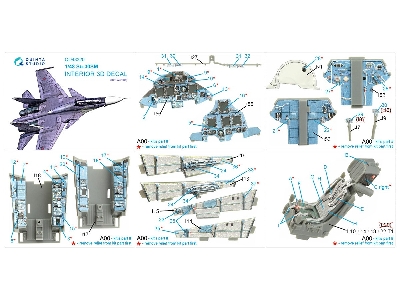 Sukhoi Su-30 Sm - 3d-printed & Coloured Interior (For Gwh Kits) - zdjęcie 12