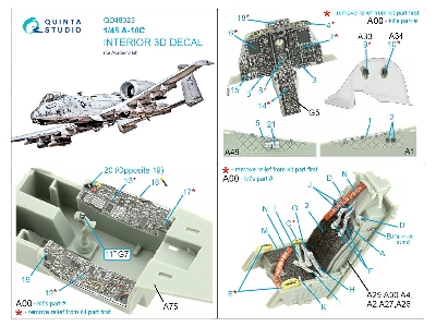 Fairchild A-10 C -3d-printed & Coloured Interior (For Academy Kits) - zdjęcie 13