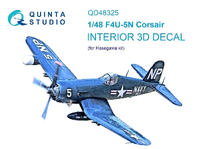 Vought F4u-5n - 3d-printed & Coloured Interior (For Hasegawa Kits) - zdjęcie 2