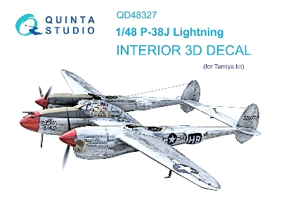 Lockheed P-38 J Lightning - 3d-printed & Coloured Interior (For Tamiyakits) - zdjęcie 2