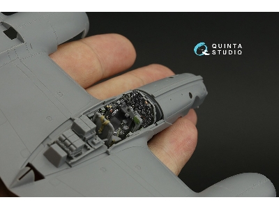 Lockheed P-38 J Lightning - 3d-printed & Coloured Interior (For Tamiyakits) - zdjęcie 9